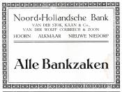 advertentie - Noord-Hollandsche Bank van de Stok, Kaan en Co.