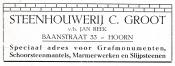 advertentie - Steenhouwerij C. Groot