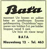 advertentie - schoenhandel Bata