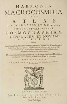 Titelpagina van de Harmonia Macrocosmica (1661).