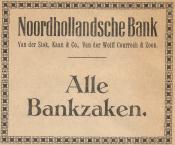 advertentie - Noordhollandsche Bank