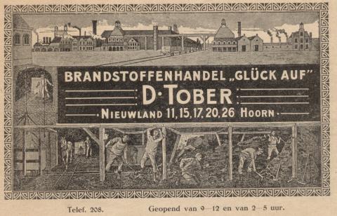 advertentie - Brandstoffenhandel 'Gl�ck Auf' - D. Tober