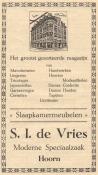 advertentie - S. I. de Vries -  moderne Speciaalzaak