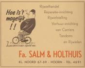 advertentie - Fa. Salm en Holthuis