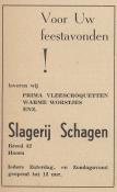 advertentie - Slagerij Schagen