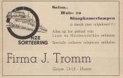 advertentie - Firma J. Tromm