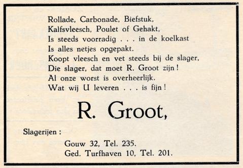 advertentie - R. Groot