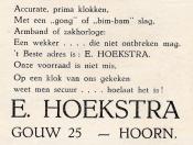 advertentie - E. HOEKSTRA