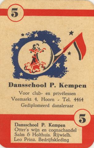 kwartetspel - Dansschool P. Kempen