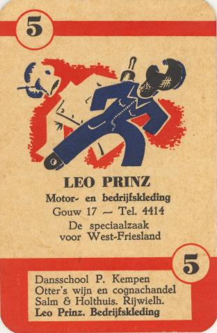 kwartetspel - Leo Prinz. Bedrijfskleding