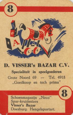 kwartetspel - Visser's Bazar
