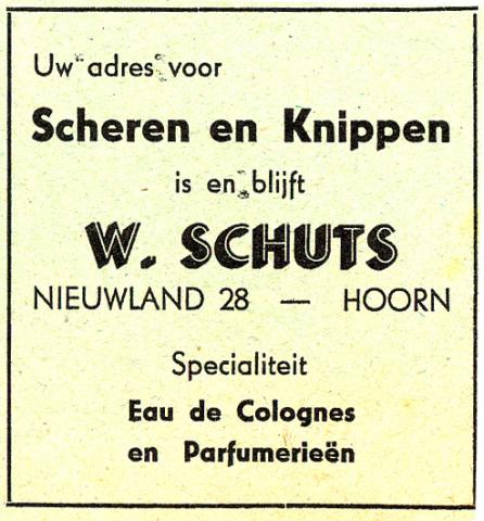 advertentie - Kapper W. Schuts